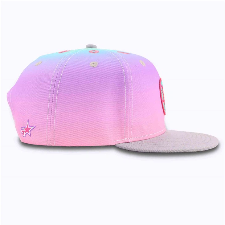 Pink Gradient Snapback Cap