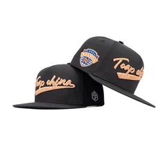 TCAP hímzett sapkák Egyedi sapka 5 paneles pamut twill Snapback